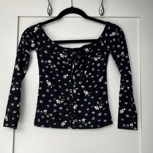 Aeropostale floral long sleeve